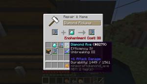 Understanding the “Too Expensive” Mechanic for Diamond Pickaxes in Minecraft