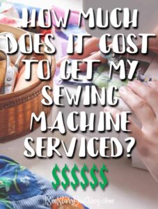 The Cost of Sewing Machine Servicing