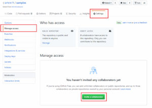 Granting Access to Your GitHub Repository