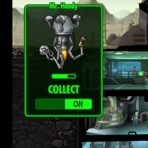 Repairing Mr. Handy in Fallout Shelter